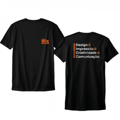 Camiseta Personalizada de Algodão Frente e Verso